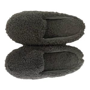 Faux Fur Gray Slippers